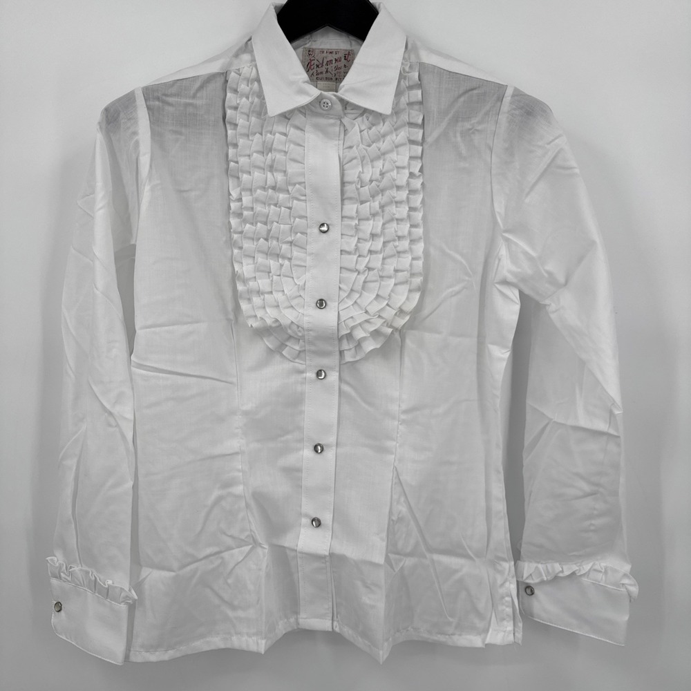 Rockmount Ranch Wear Vintage 50s Pearl Snap Button Down Shirt Sz 36 Rodeo Unisex
